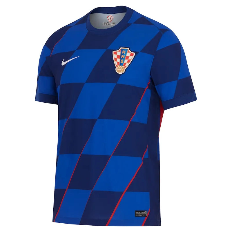 Camiseta Croácia Segunda Equipación 2024 - Azul