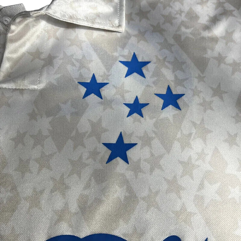 Camiseta Cruzeiro Segunda Equipación 93/94 Retro - Blanca