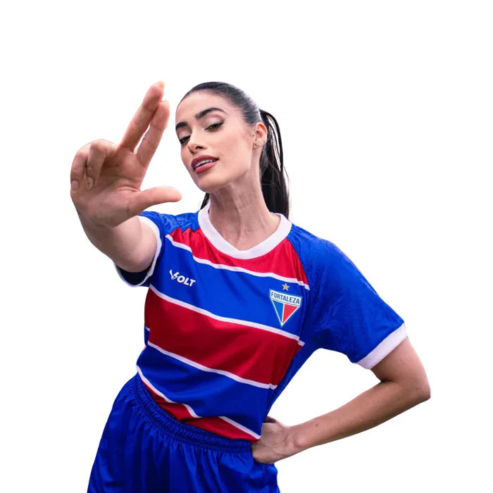 Camiseta Fortaleza Mujer Primera Equipación 24/25 - Roja e Azul