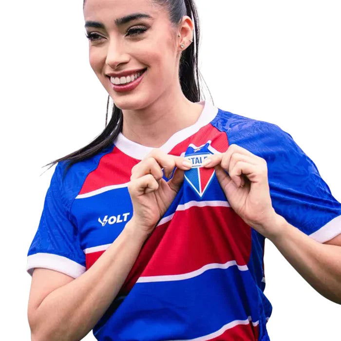 Camiseta Fortaleza Mujer Primera Equipación 24/25 - Roja e Azul