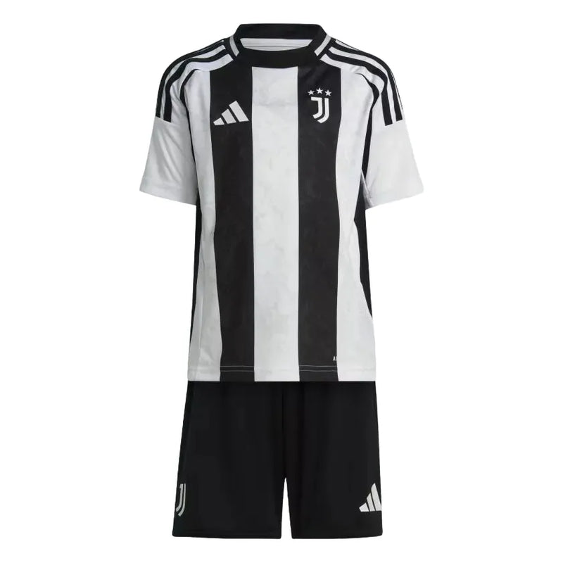 Conjunto Infantil Juventus I 24/25 - Blanco e Negro