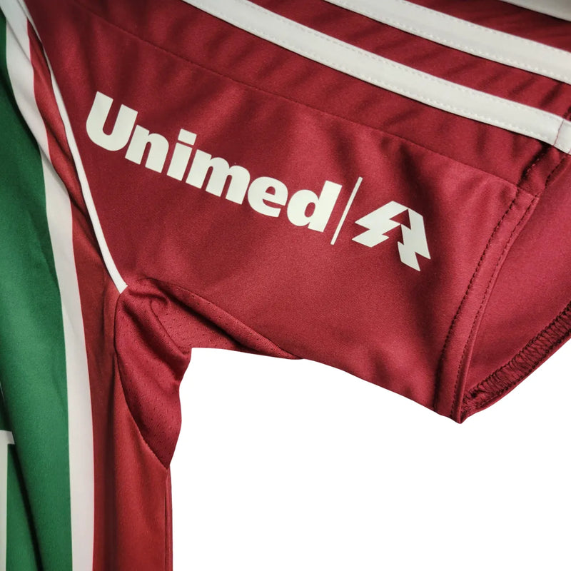 Camiseta Fluminense Primera Equipación 08/09 Retro - Vinho e Verde