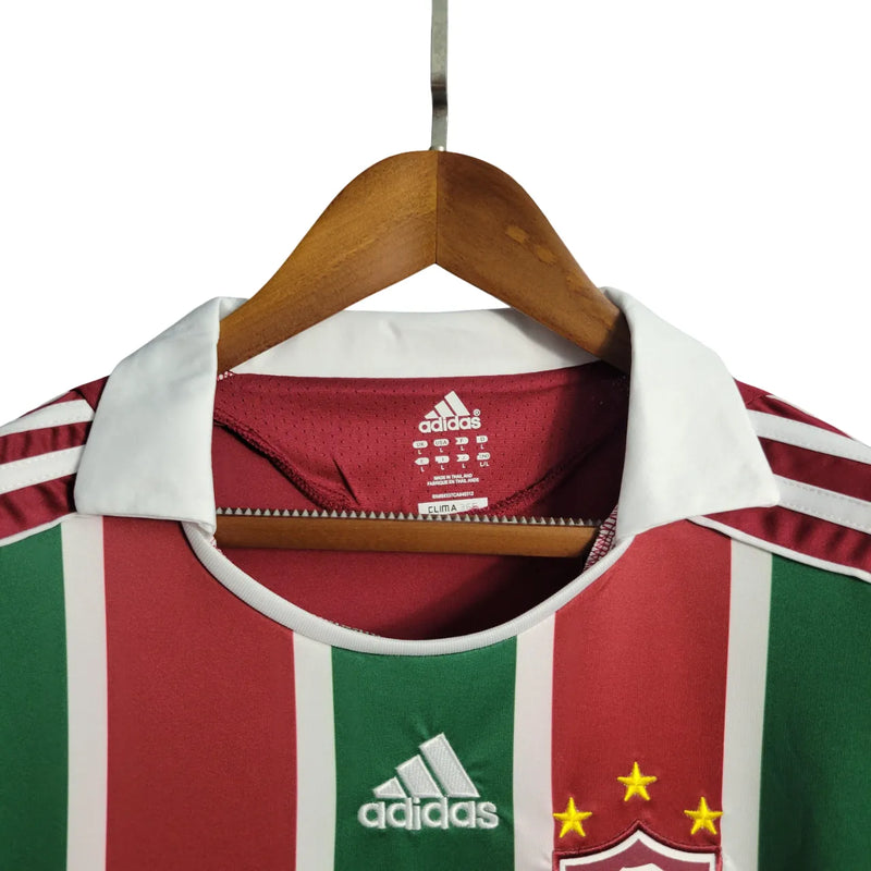Camiseta Fluminense Primera Equipación 08/09 Retro - Vinho e Verde