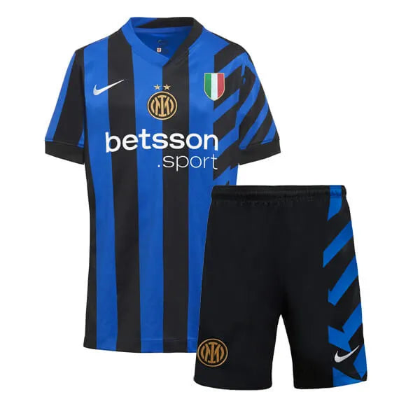 Conjunto Infantil Inter Milán I 24/25 - Azul e Negro
