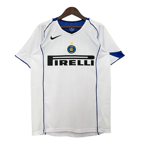 Camiseta Inter Milán Segunda Equipación 04/05 Retro - Blanca