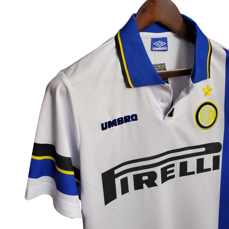 Camiseta Inter Milán Segunda Equipación 97/98 Retro - Blanca