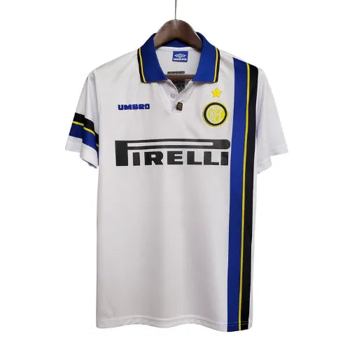 Camiseta Inter Milán Segunda Equipación 97/98 Retro - Blanca