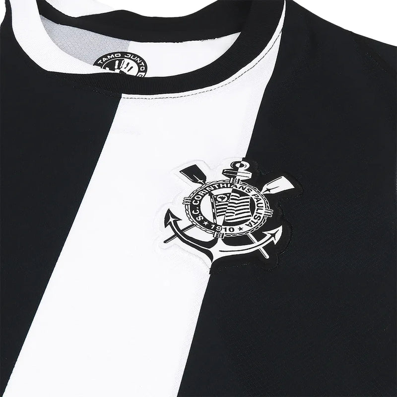 Camiseta Corinthians Mujer Tercera Equipación 24/25 - Negra e Blanca
