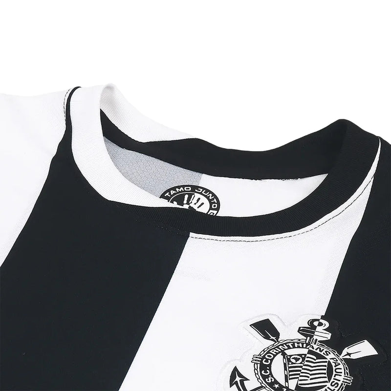 Camiseta Corinthians Mujer Tercera Equipación 24/25 - Negra e Blanca
