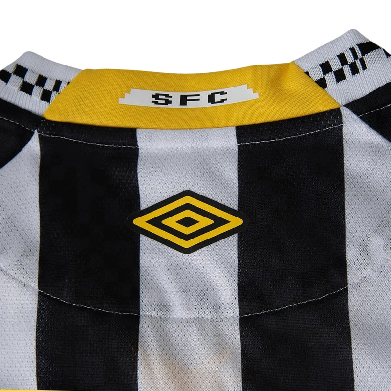 Camiseta Santos Segunda Equipación 25/26 Match - Negra e Blanca