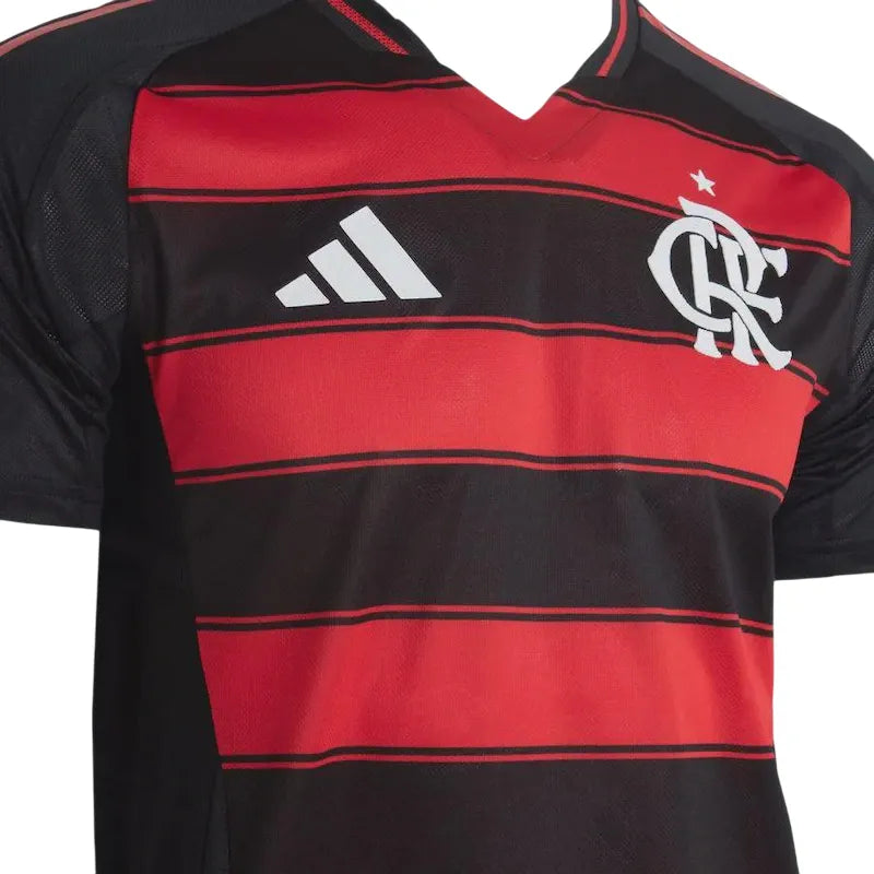 Camiseta Flamengo Primera Equipación 25/26 Match - Negra e Roja