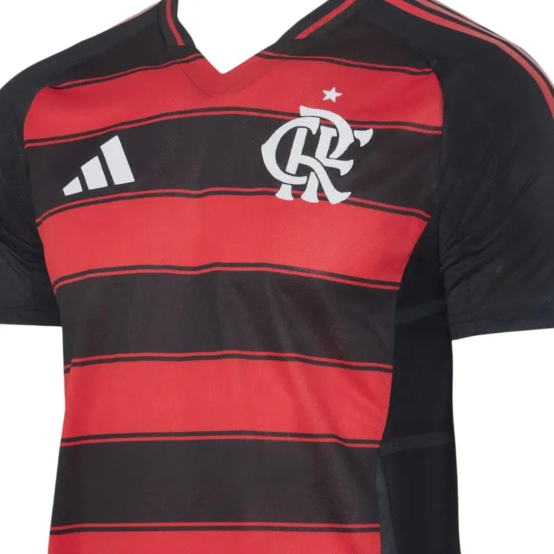 Camiseta Flamengo Primera Equipación 25/26 Match - Negra e Roja