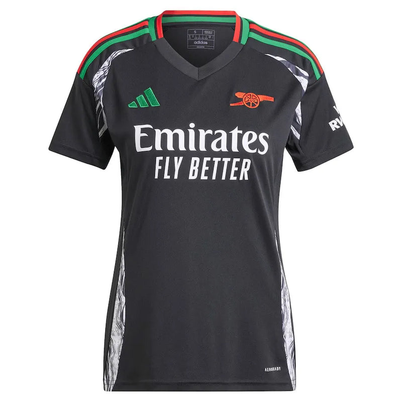 Camiseta Arsenal Mujer Segunda Equipación 24/25 - Negra