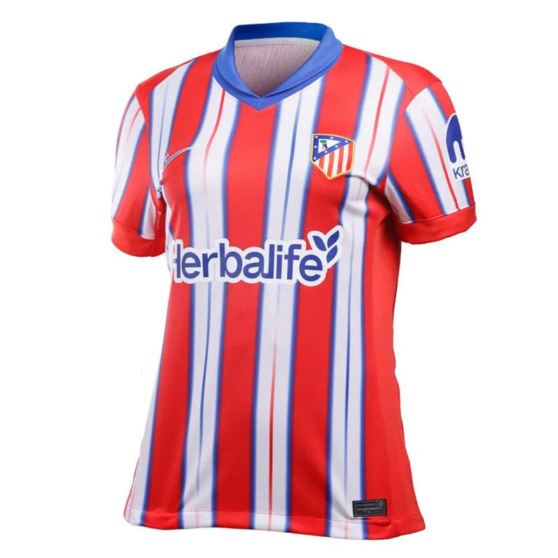Camiseta Atlético de Madrid Mujer Primera Equipación 24/25 - Blanca e Roja