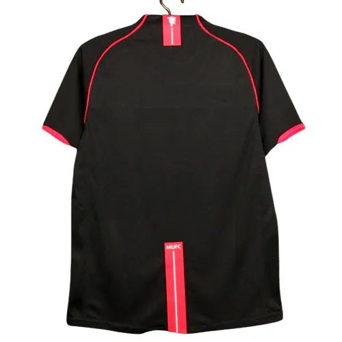 Camiseta Manchester United Segunda Equipación 07/08 Retro - Negra