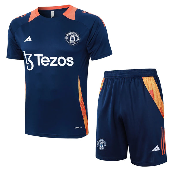 Conjunto Manchester United Entrenamiento 24/25 - Azul Oscuro