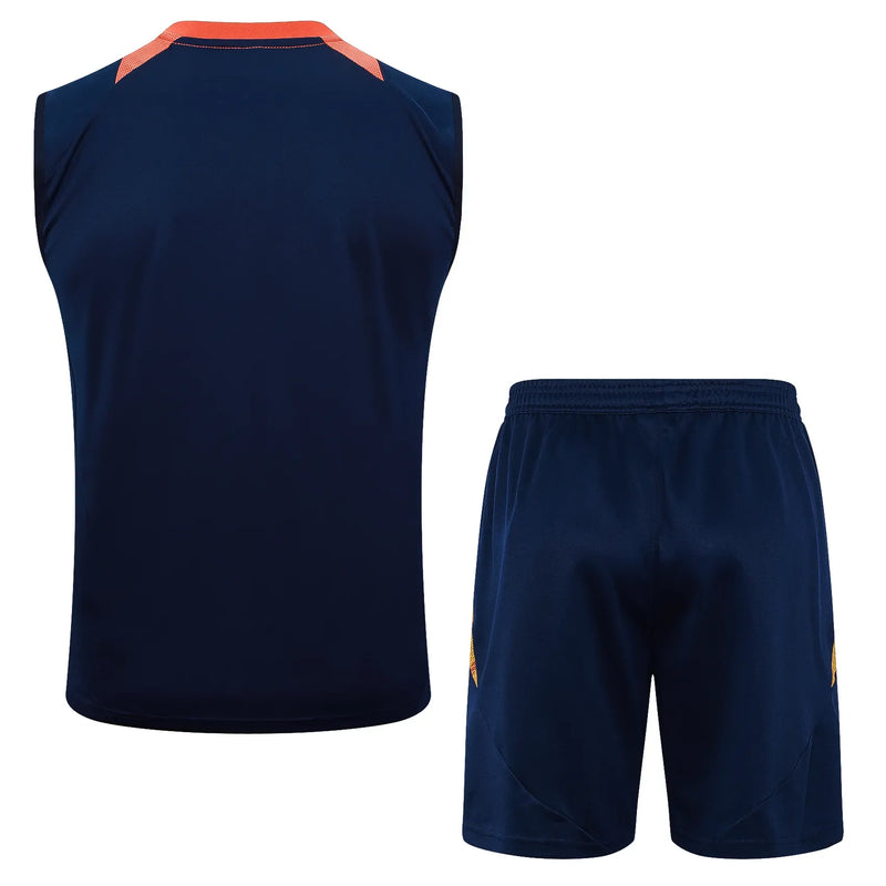 Conjunto Manchester United Entrenamiento Regata 24/25 - Azul Oscuro