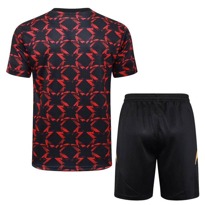 Conjunto Manchester United Entrenamiento 24/25 - Rojo e Negro