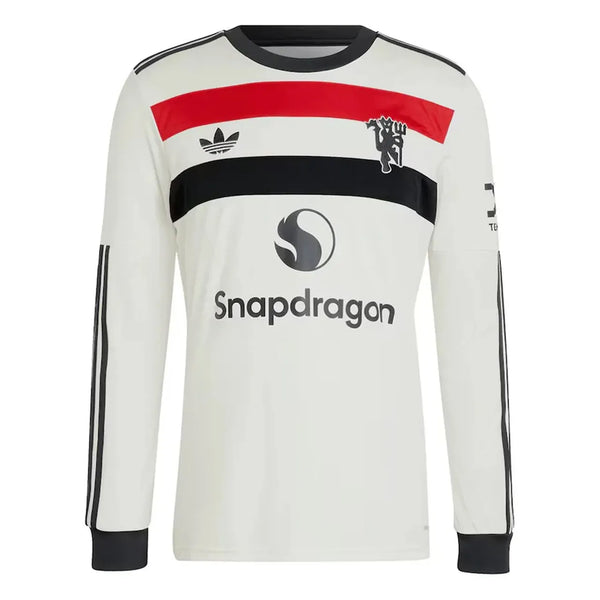 Camiseta Manchester United Tercera Equipación 24/25 Manga Larga - Blanca