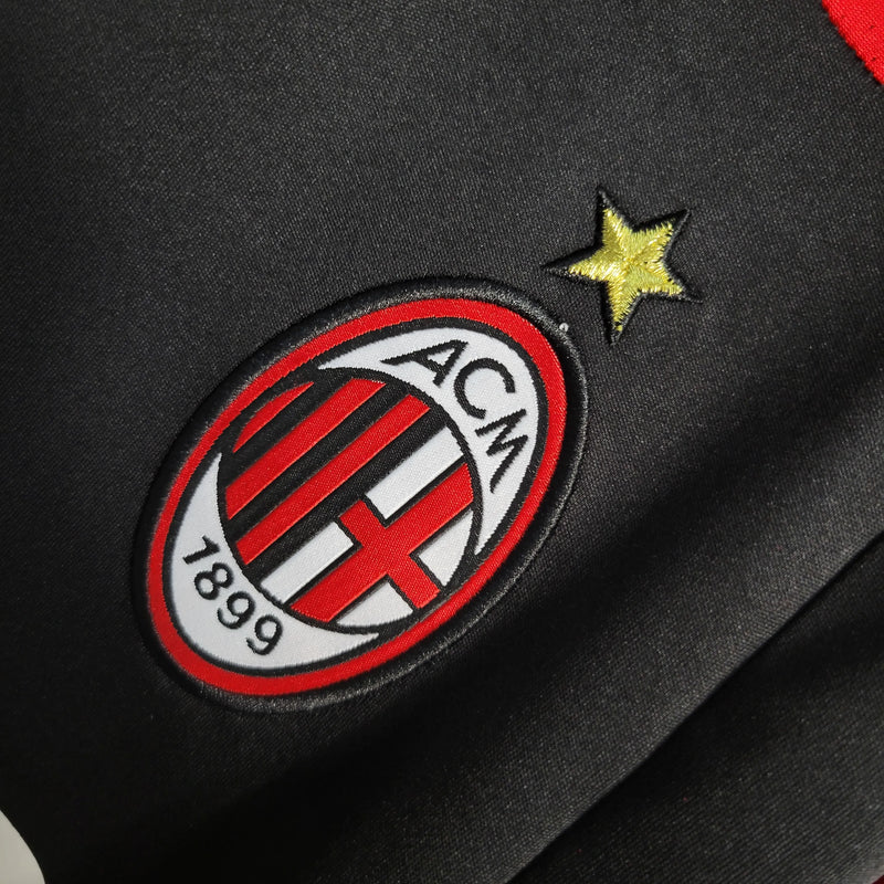 Camiseta Milan Tercera Equipación 07/08 Retro - Negra