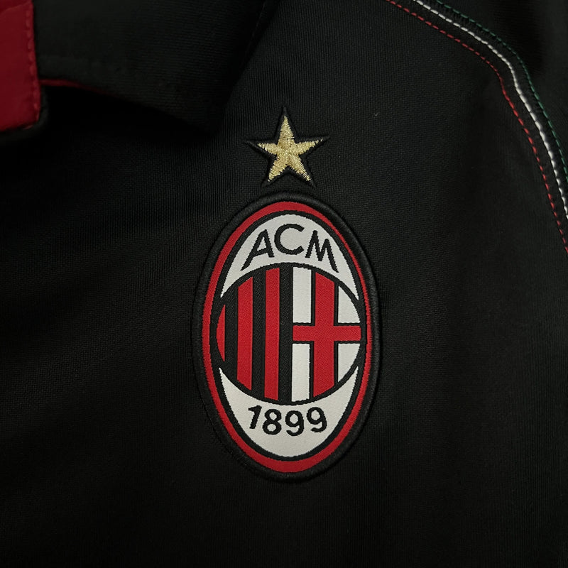 Camiseta Milan Tercera Equipación 12/13 Retro - Negra