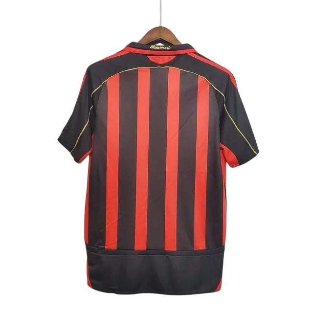 Camiseta Milan Primera Equipación 06/07 Retro - Roja e Negra