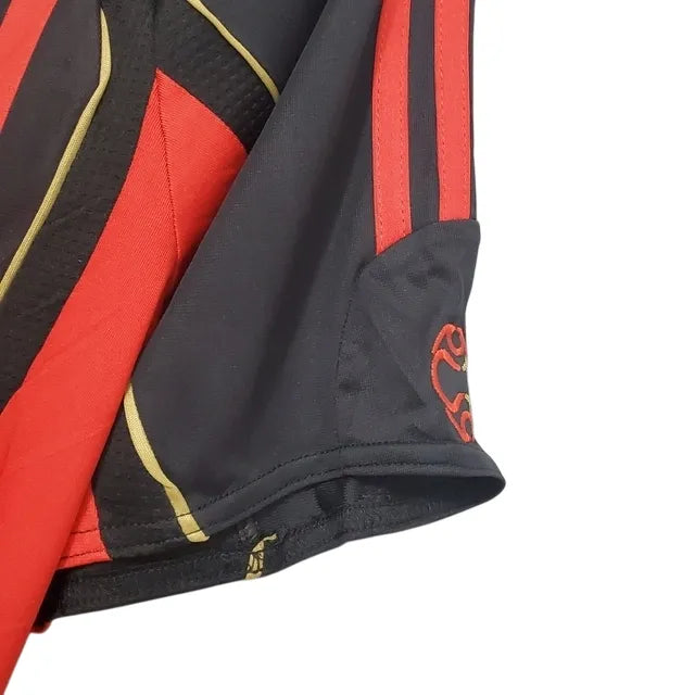 Camiseta Milan Primera Equipación 06/07 Retro - Roja e Negra