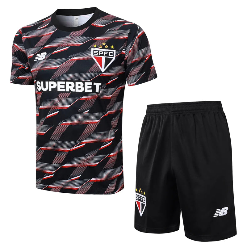 Conjunto São Paulo Pré-Jogo 24/25 - Negra