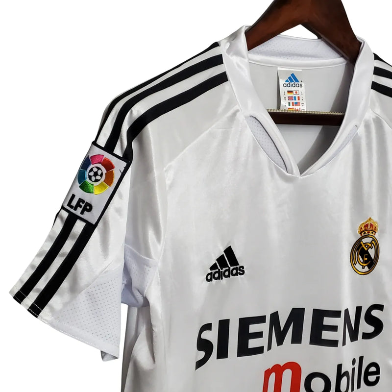Camiseta Real Madrid Primera Equipación 04/05 Retro - Blanca