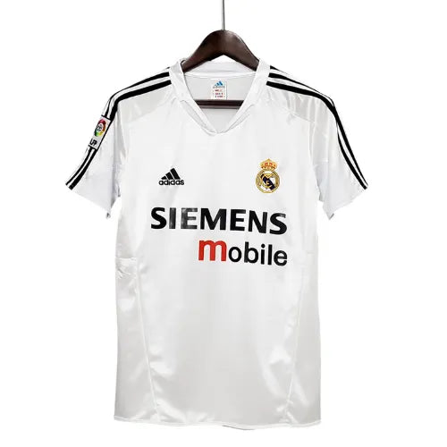 Camiseta Real Madrid Primera Equipación 04/05 Retro - Blanca