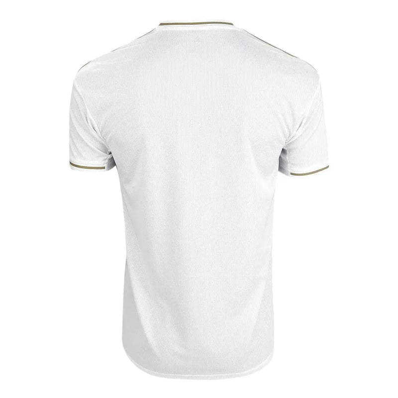 Camiseta Real Madrid Primera Equipación 19/20 Retro - Blanca e Dourada