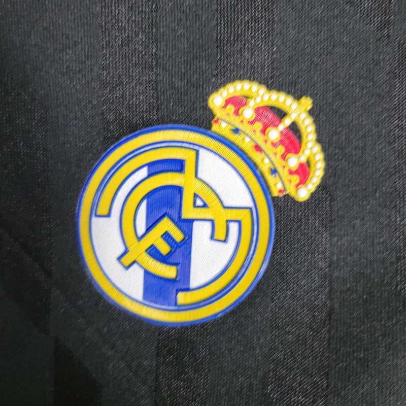 Camiseta Real Madrid Segunda Equipación 11/12 Retro - Negra