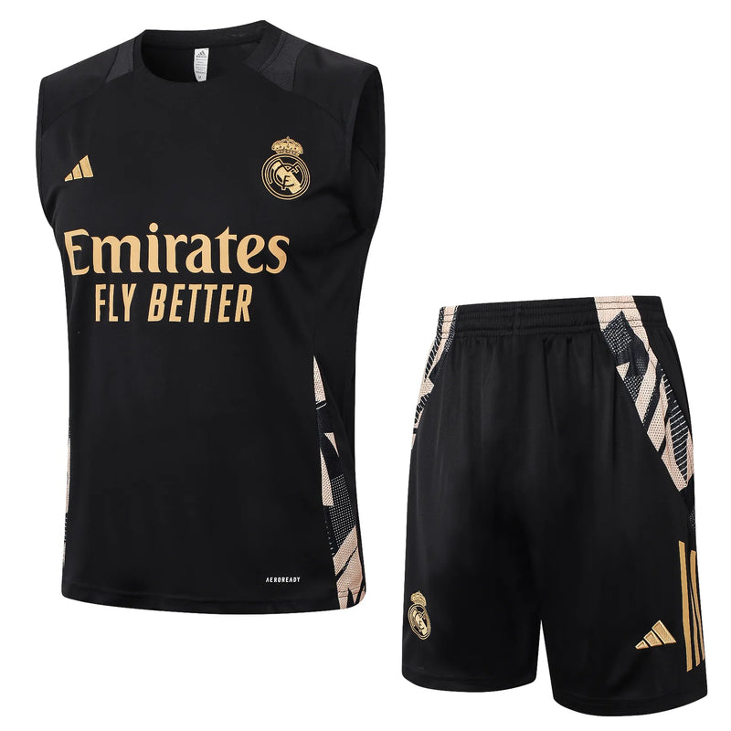 Conjunto Real Madrid Entrenamiento Regata 24/25 - Negro