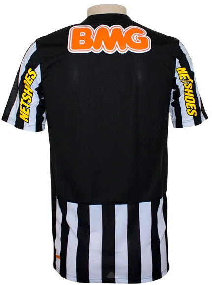 Camiseta Santos Segunda Equipación 12/13 Retro - Blanca e Negra