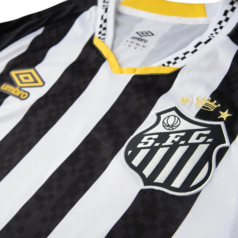 Camiseta Santos Segunda Equipación 25/26 - Negra e Blanca