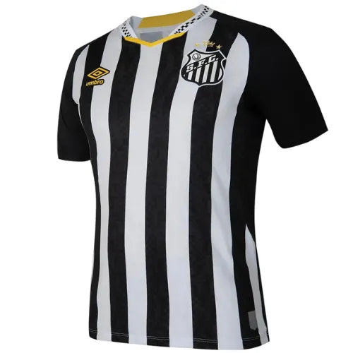 Camiseta Santos Segunda Equipación 25/26 Match - Negra e Blanca