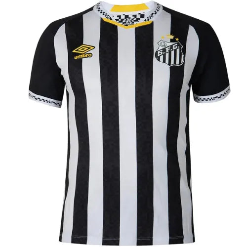 Camiseta Santos Segunda Equipación 25/26 Match - Negra e Blanca