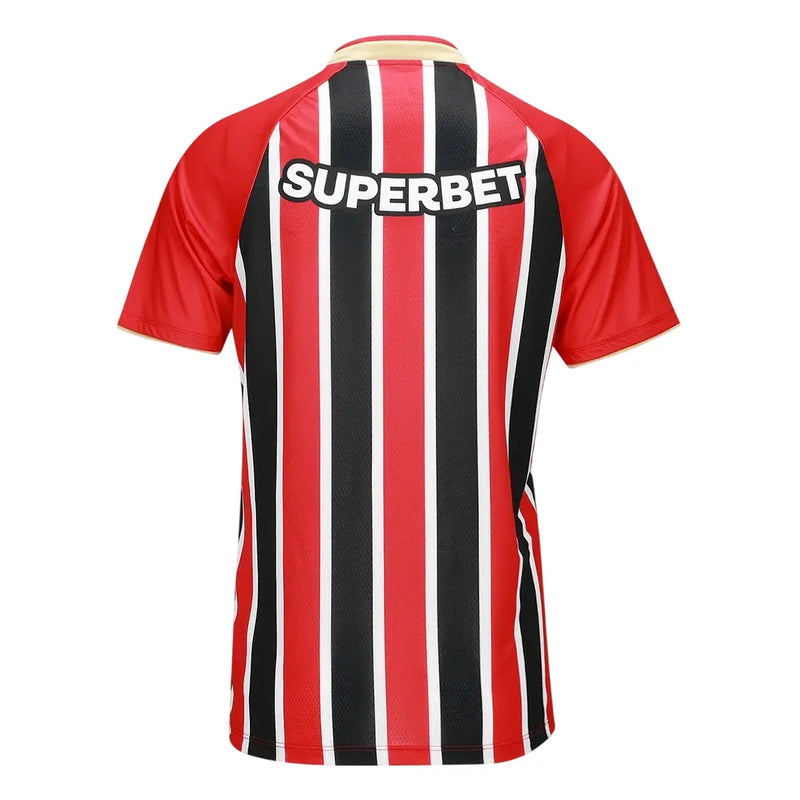 Camiseta São Paulo Mujer Segunda Equipación 25/26 - Roja e Negra