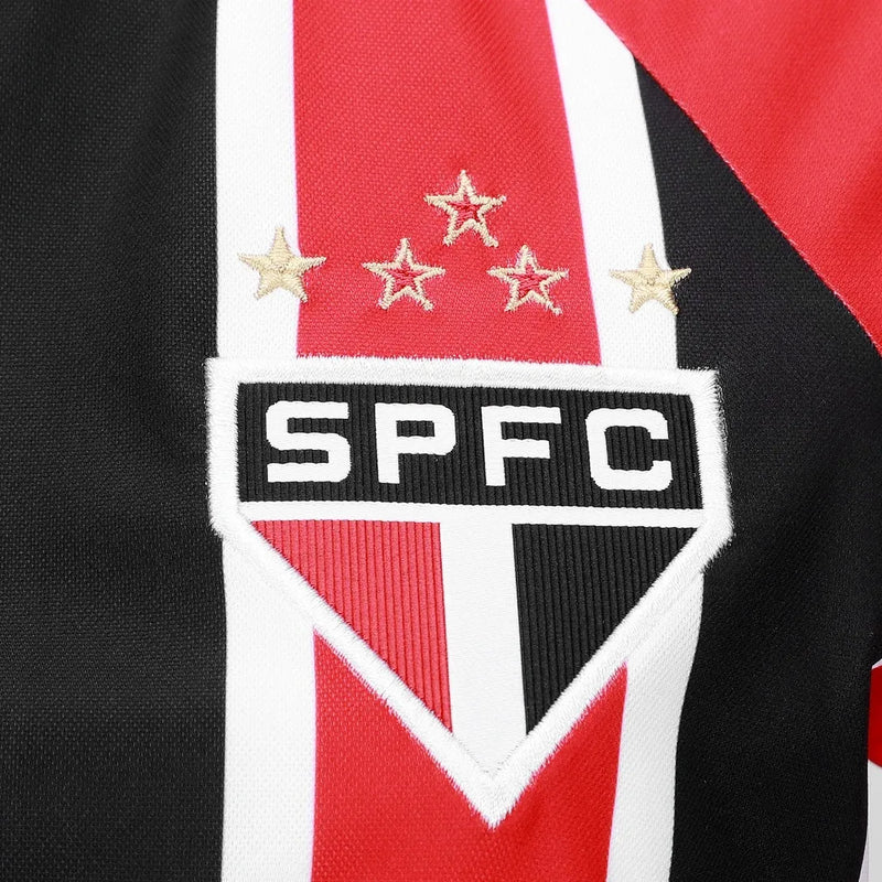 Camiseta São Paulo Mujer Segunda Equipación 25/26 - Roja e Negra