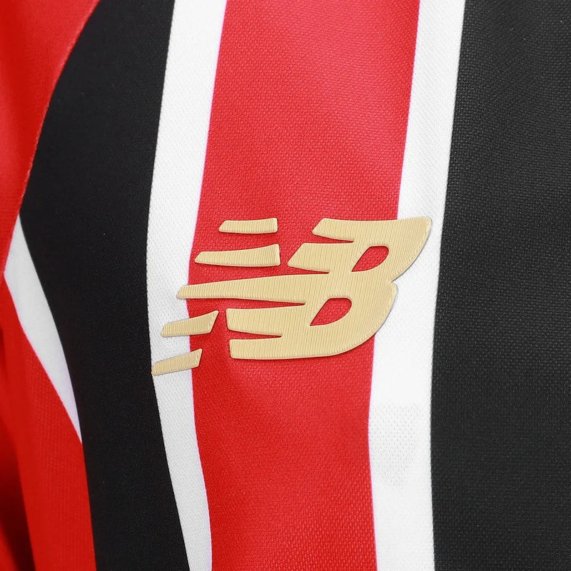 Camiseta São Paulo Mujer Segunda Equipación 25/26 - Roja e Negra