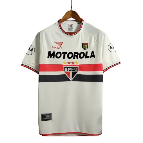 Camiseta São Paulo Primera Equipación 2000 Retro - Blanca