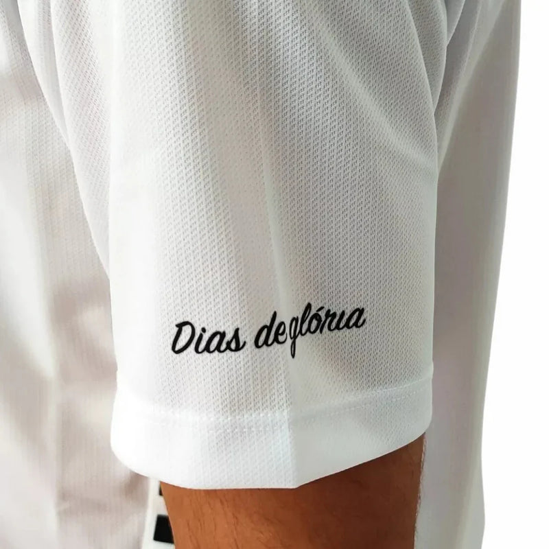 Camiseta Santos Charlie Brown Jr. Dias de Glória - Blanca