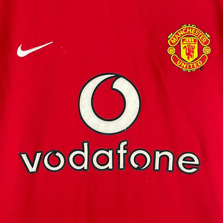 Camiseta Manchester United Primera Equipación 02/03 Retro - Roja