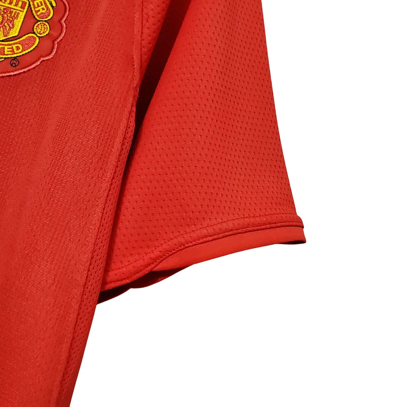 Camiseta Manchester United Primera Equipación 07/08 Retro - Roja