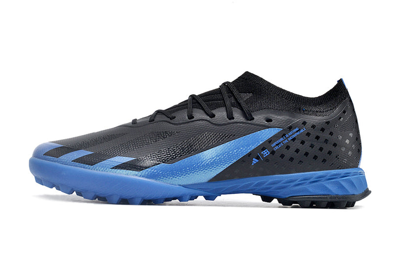 Bota de Fútbol para Césped Artificial Adidas X Crazyfast.1 TF Negra e Azul "Bugatti"