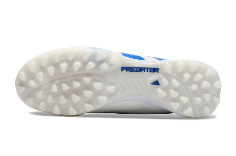 Bota de Fútbol para Césped Artificial Adidas Predator Elite TF Blanca e Azul "Kvara"