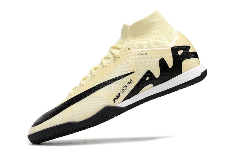 Bota de Fútbol Sala Nike Air Zoom Mercurial Superfly 9 Elite IC Bege e Negra "Mad Ready Pack"