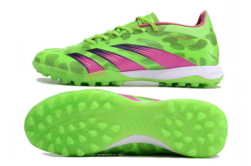 Bota de Fútbol para Césped Artificial Adidas Predator Elite TF Verde e Rosa