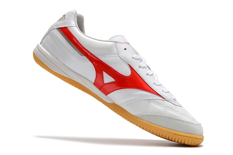 Bota de Fútbol Sala Mizuno Morelia Sala IC Blanca e Roja