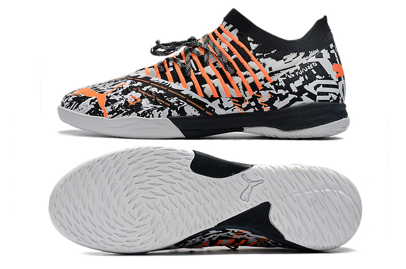 Bota de Fútbol Sala Puma Future Z 1.3 IC Negro, Blanco e Naranja "Teaser"